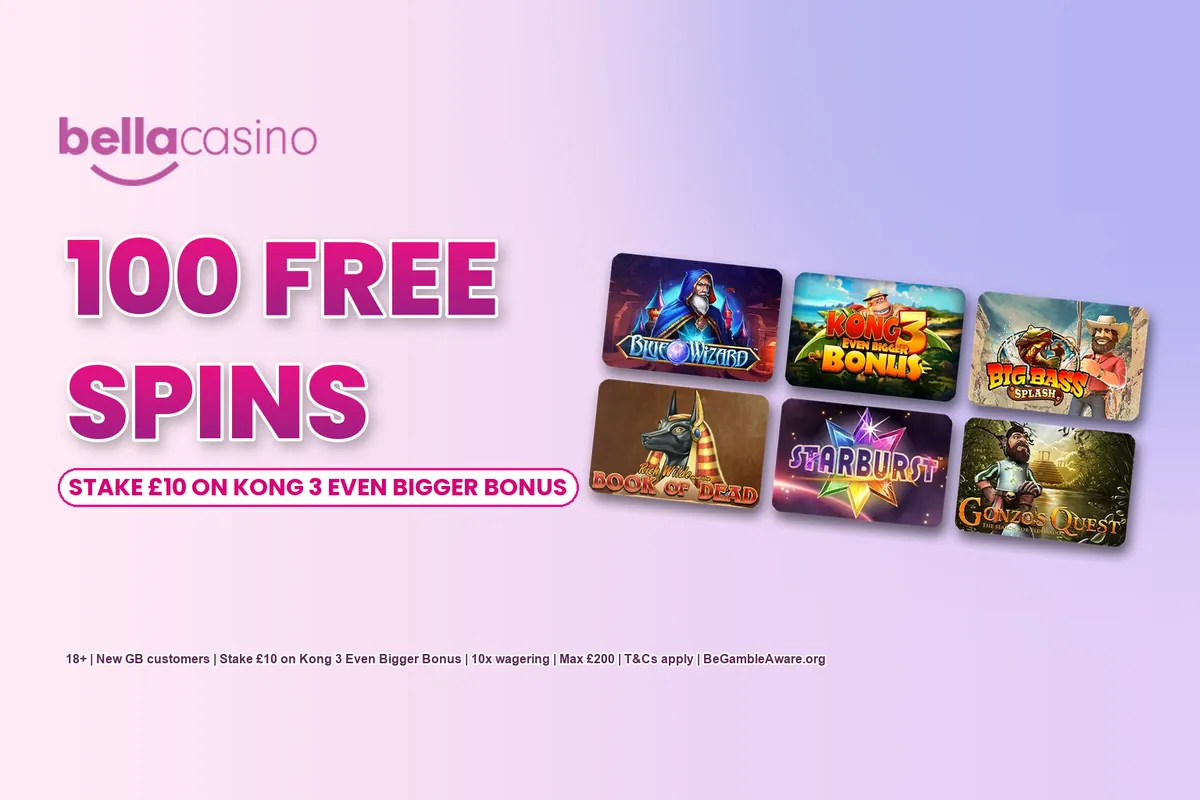 Bella Casino 100 free spins welcome offer