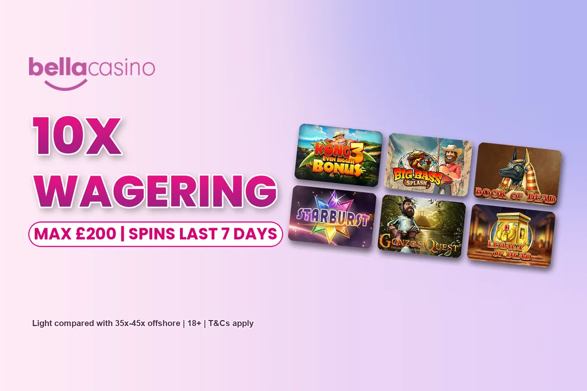 Bella Casino 10x wagering on the welcome spins