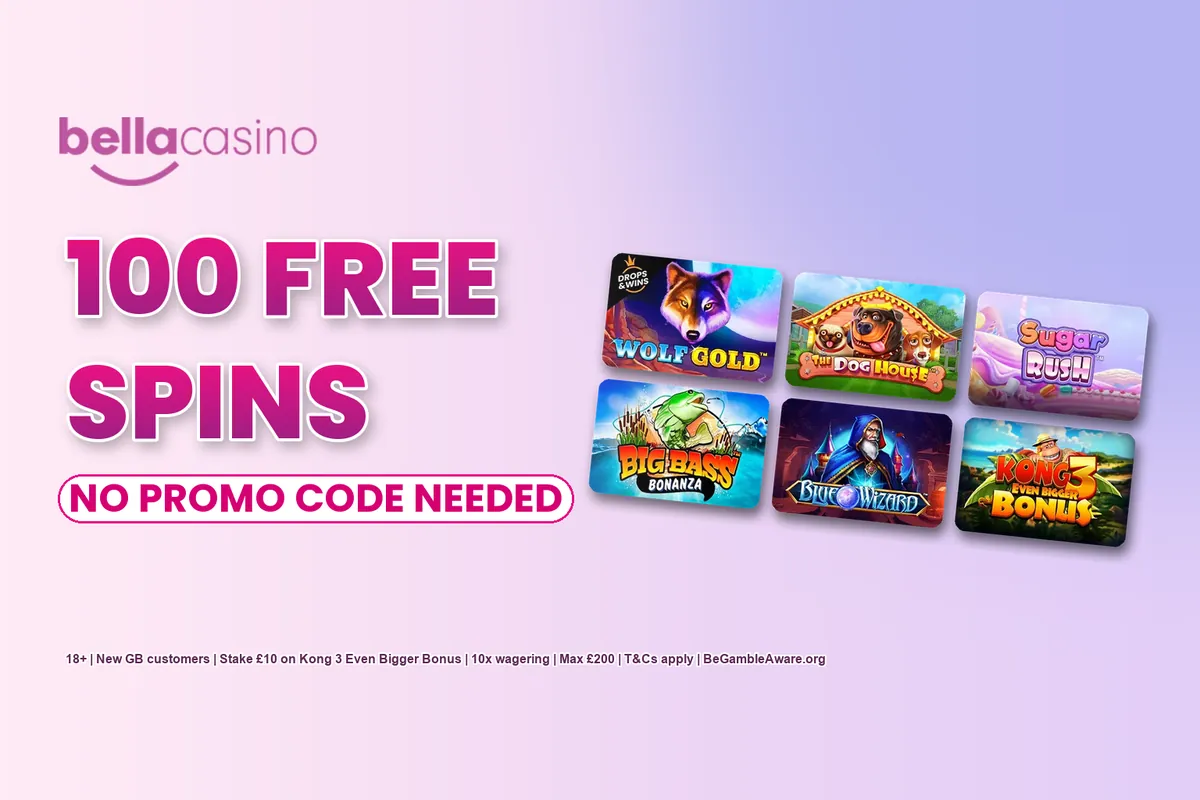 Bella Casino welcome offer, no promo code needed